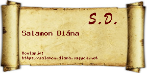 Salamon Diána névjegykártya